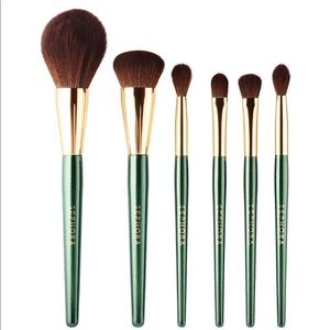 Emerald Green 6-Piece Makeup Brush Set
